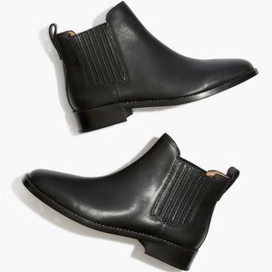 Madewell women’s Ainsley Chelsea boot black size 7